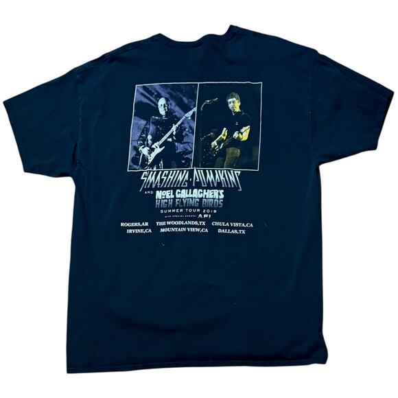 Smashing Pumpkins Noel Gallagher’s High Flying Circus 2019 Concert Tee Size 2XL - Picture 2 of 7
